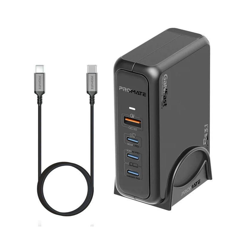 Promate GaNPort 140W Super-Speed Charging Station