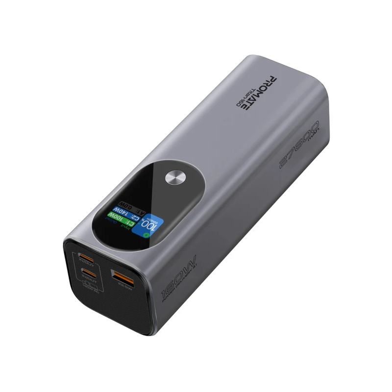 Promate Titan 160 Ultra-Compact 160W Multi-Port PD 3.1 Power Bank